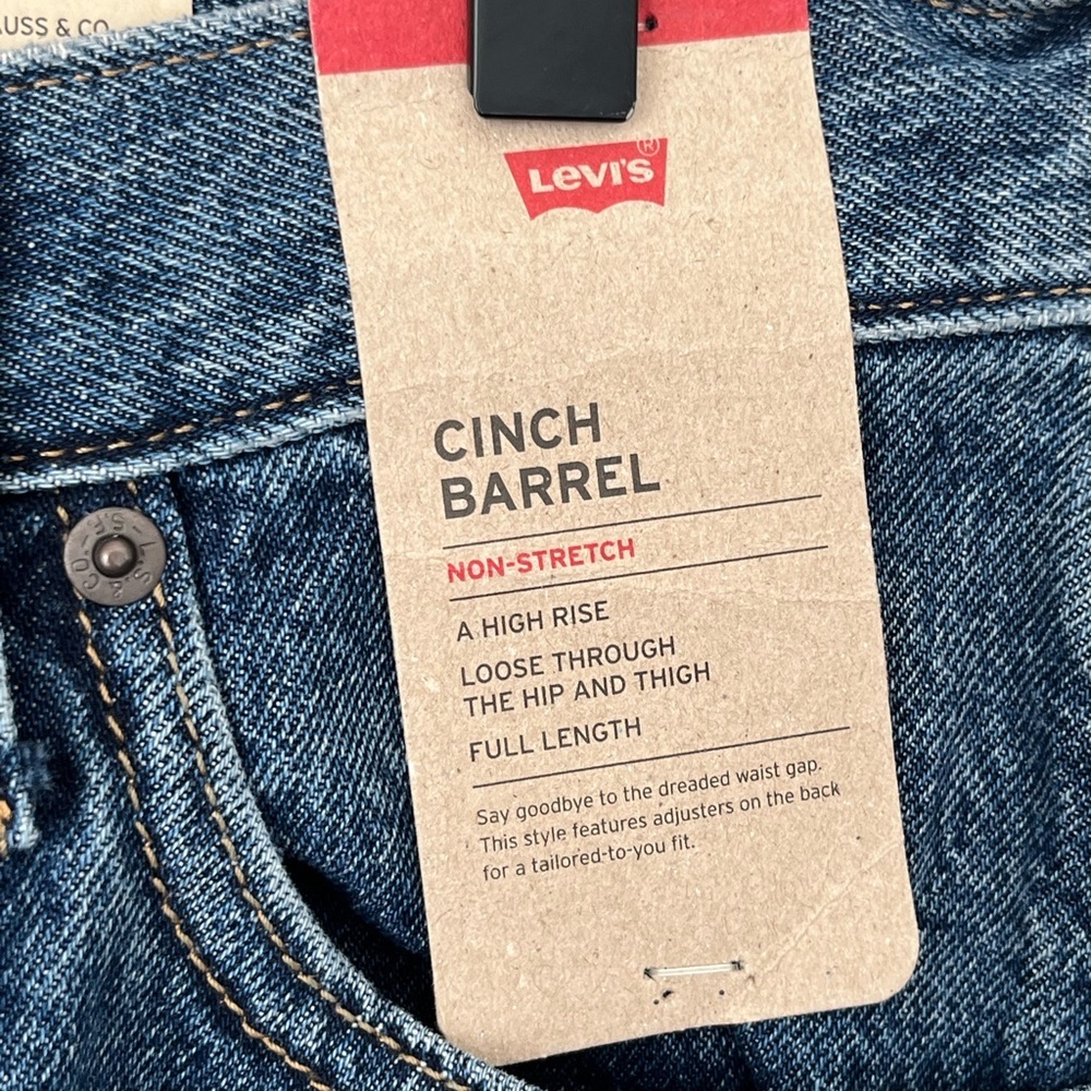 Levi’s cinch Barrel jeans NEW 28 new shades wash - Picture 14 of 14
